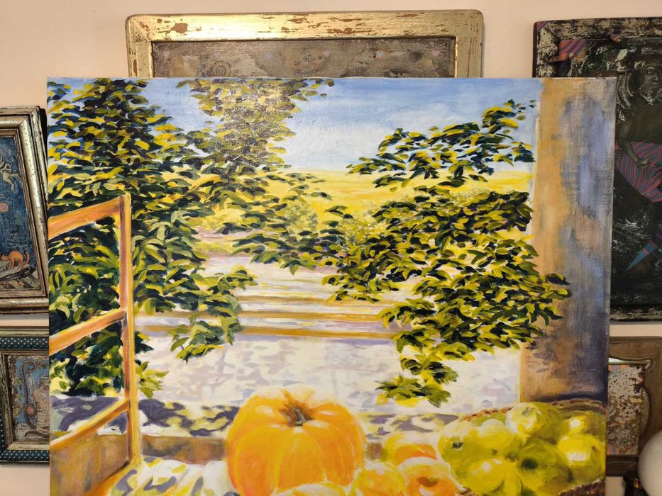 Голяма картина Натюрморт масло върху платно