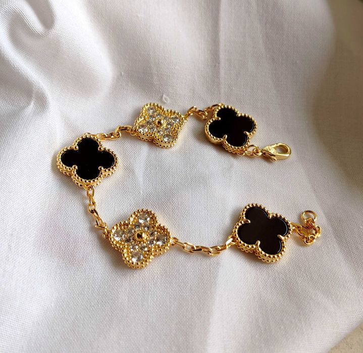 Златна гривна с пет детелини - Van Cleef & Arpels - Vintage Alhambra