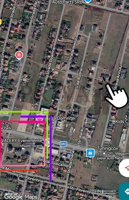 Teren intravilan 742 mp, fs 19.74 ml, zona Valery Mosnita Noua