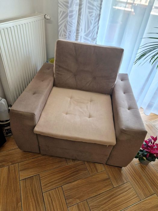 Set canapea extensibilă + 2 fotolii – stare foarte bună