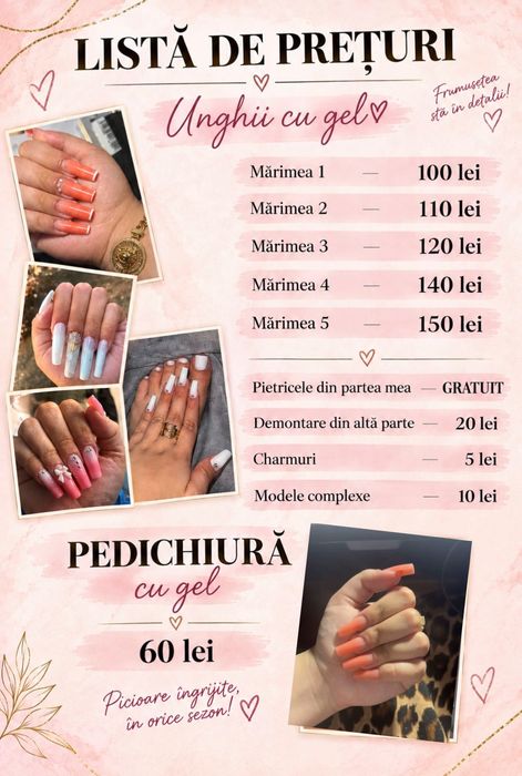 Unghii Ploiești gel manechiura pedichiură