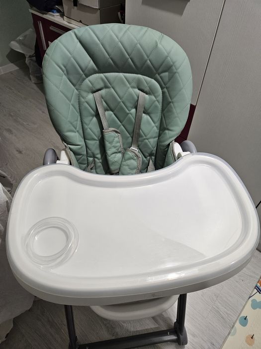 Столче за хранене Lorelli - Party, Iceberg Green Leathet