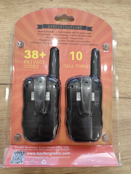 Детска Радиостанция Уоки-Токи Baofeng BF-T3 | Комплект от 2 бр с Фенер