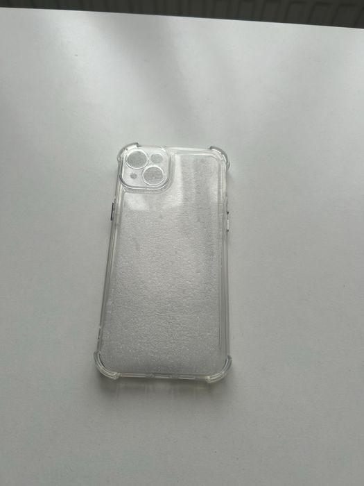 husa Iphone 14 Plus transparenta cu capete groase