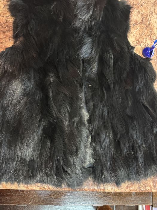 Vesta din  blana naturala(vulpe) S