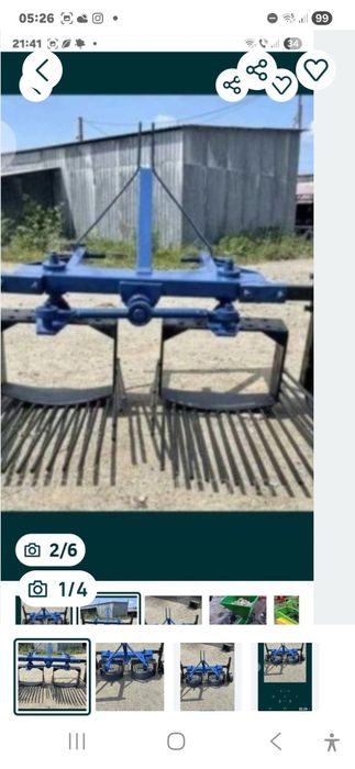 Mașină de plantat semănat cartofi cu două rânduri pentru tractor trans