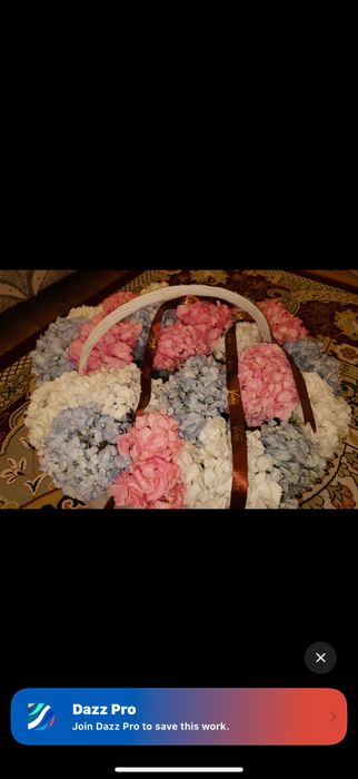 Гортензии в корзинке