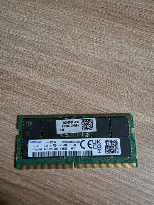 Samsung 16GB DDR5 5600MHz SO-DIMM