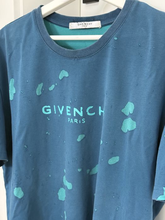 Tricou Givenchy Distressed Albastru / XL