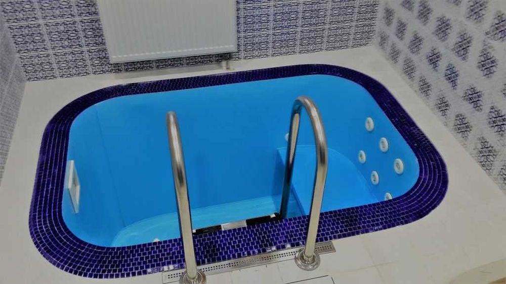 Sauna, xammom uchun polipropilen kupellar, tog'oralar, mini hovuzlar