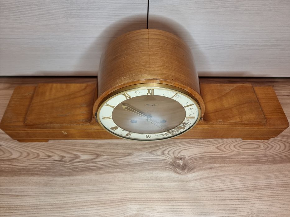 Ceas mecanic pendula de masa/semineu Kienzle 5 corzi functional vechi