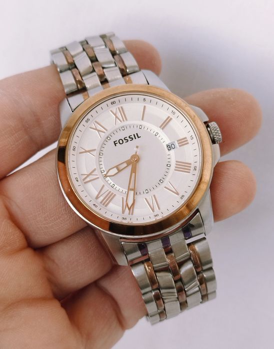 Ceas bărbătesc Fossil Grant FS4965 cu quarț din oțel inoxidabil