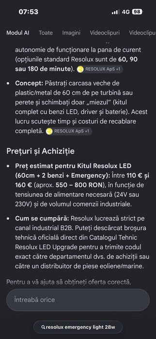 2 lămpi Resolux