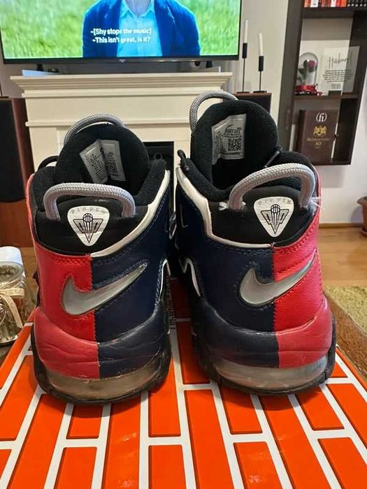 Nike Air More Uptempo Alternates Black Varsity Red, marimea 39