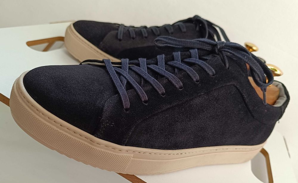 Pantofi sport casual 42 premium Strellson NOI piele naturala moale