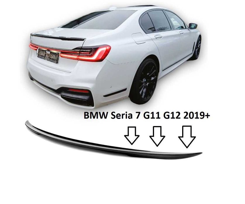 Eleron Portbagaj BMW Seria 7 G11 G12 2019+ LCI Negru Lucios