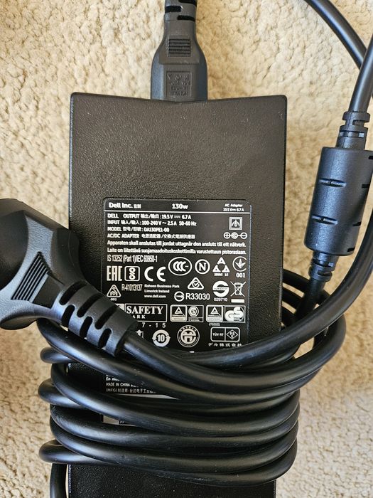 Incarcator original laptop DELL 130w DA130PE1-00 19.5v 6.7A si DA90pm1