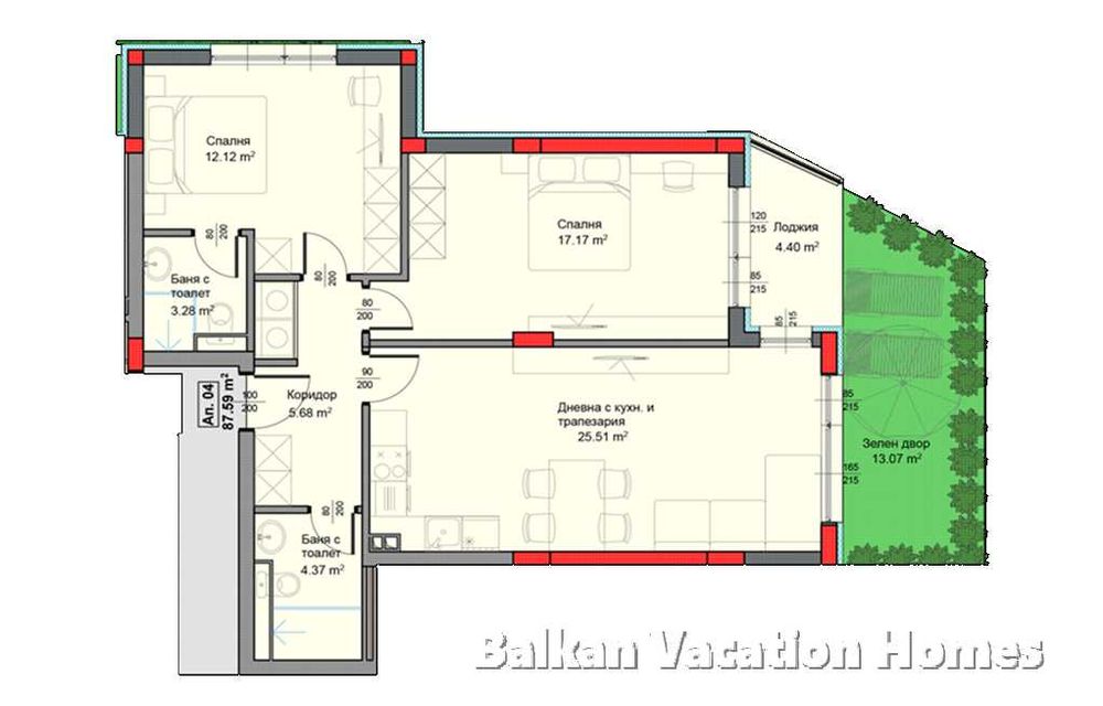 Продава се Тристаен апартамент в с. Аспарухово, Област Варна - 111 кв.м за 622 €/кв.м - Снимка #6