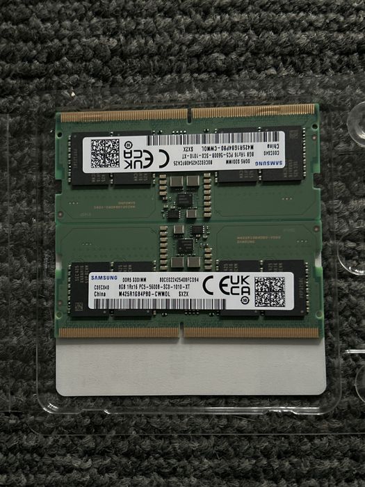 RAM laptop DDR5 16GB (2x8GB) samsung SODIMM nou! Stare perfecta!