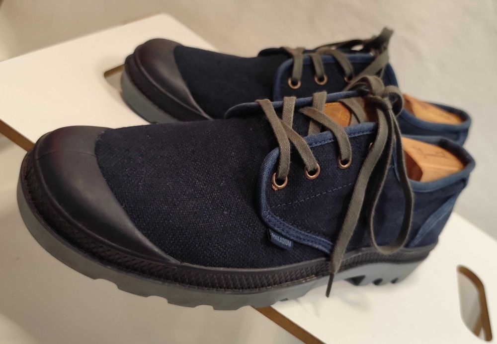Pantofi sport casual 44 premium Palladium material calitate superioara navy