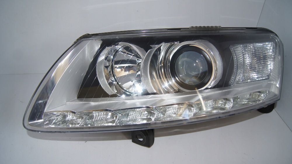Audi A6 4F C6 facelift far stanga bi xenon far dreapta bixenon led