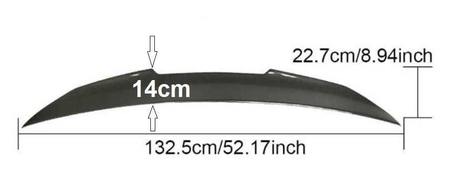 Спойлер багажник BMW E60 M4-PSM Piano Black