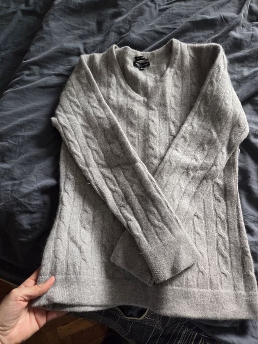 Вълнено палто Mango, вълнени пуловери