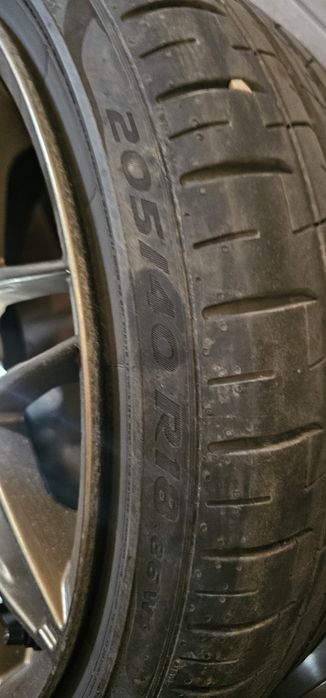 Vand set 4 jante aliaj Dots Suzuka Bronze 18" + anvelope Pirelli