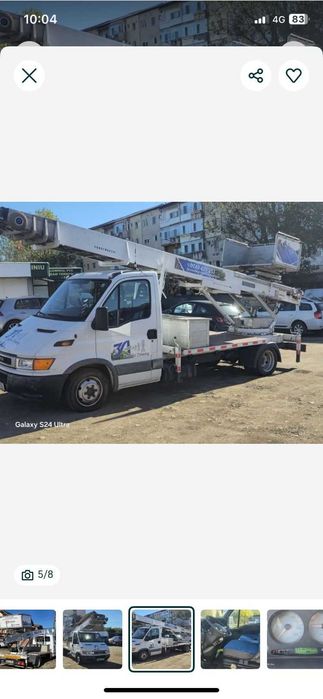 Vand lift exterior de marfa  Iveco cu lift Bocker