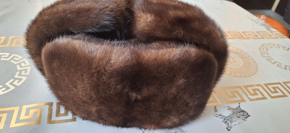 Норковая шапка мужская