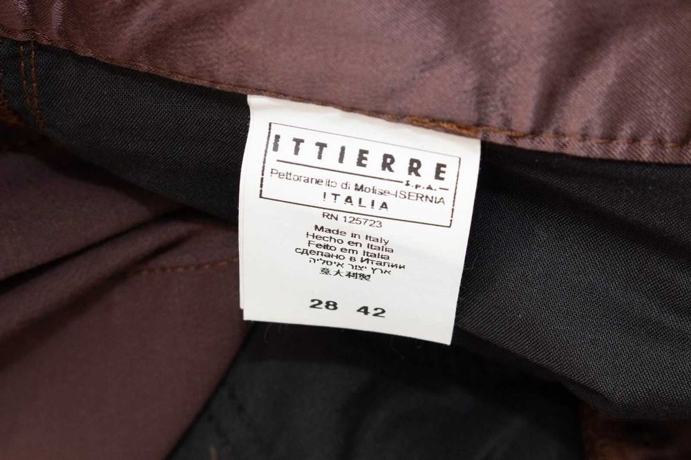 GIANFRANCO FERRÉ дамски панталон от сатен кафяв р-р 28