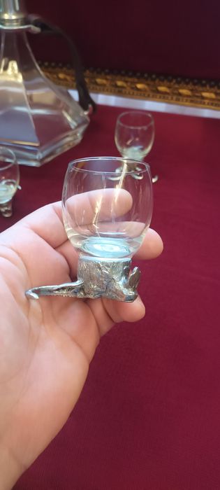 Set Carafa cu 6  Pahare din Cristal