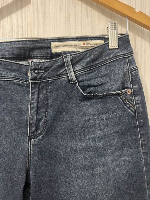 Blugi Street One Maren loose fit albaștri