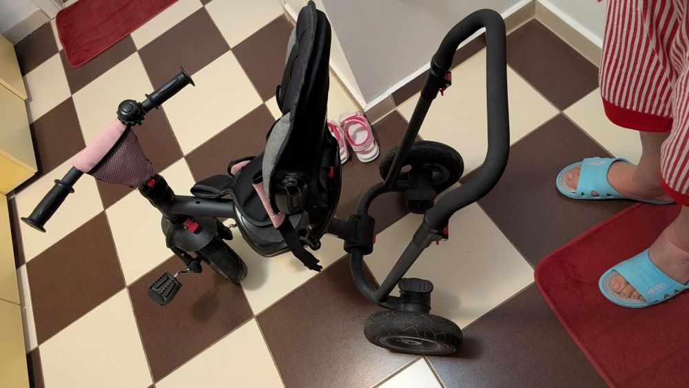 Tricicleta copii 2 in 1 Lionelo Tris - roz