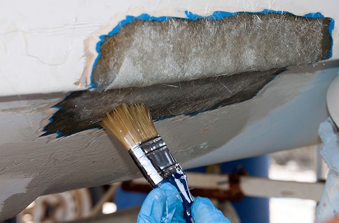 Reparatii elemente fibra de sticla