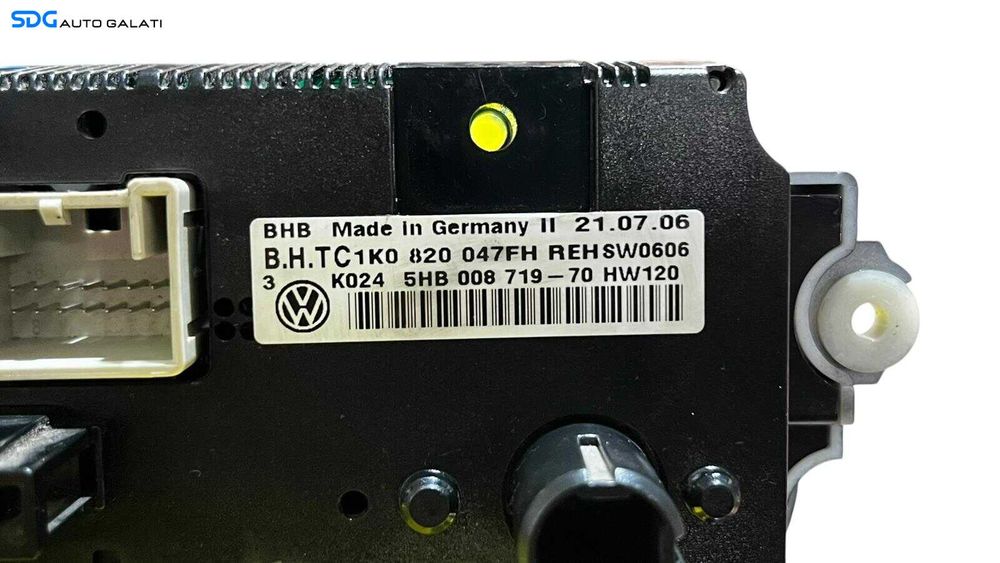 Panou Modul Unitate Comanda AC Aer Conditionat Clima Climatic Volkswagen Touran 2003 - 2010 Cod 1K0820047FH 5HB008719 [LC0585]
