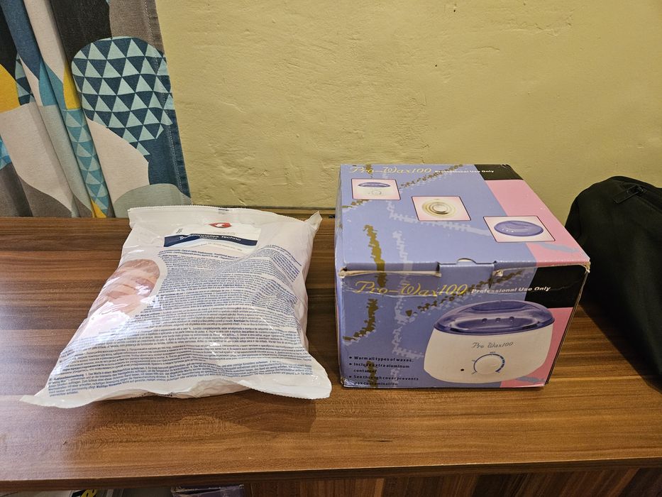 Vand  aparat electric  pentru incalzit ceara +ceara 1kg la 80 de lei