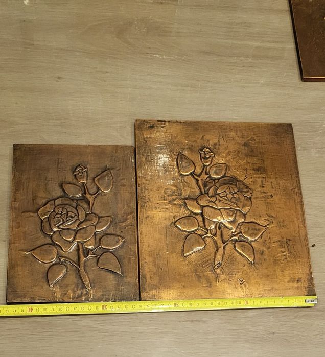 Tablou metoplastie cupru trandafiri