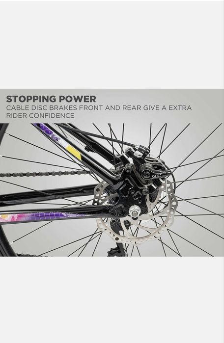 Bicicletă mountain bike pentru adulti Schwinn Surge, roți de 26 de inchi, cadru din aliaj de 17 inchi, unisex, 7 viteze, frâne pe disc, noua