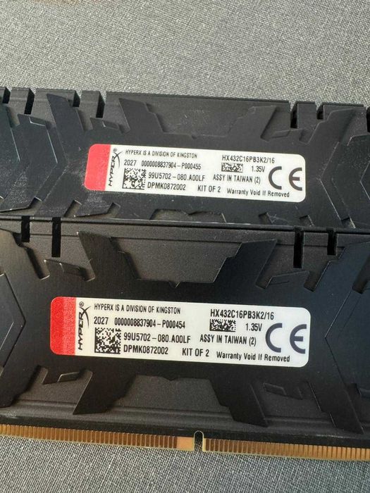 Barrette RAM HyperX 16 Go (2x8 Go) DDR3 - Neuve Sans Boîte