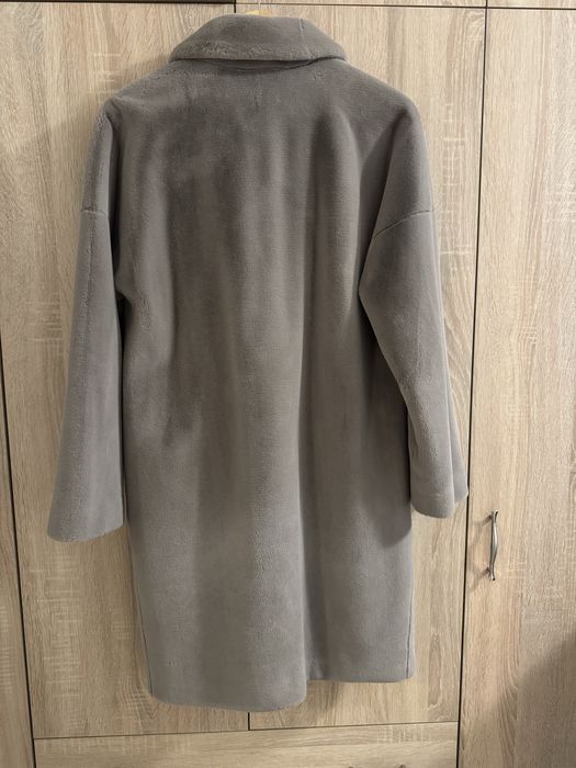 Дамско палто от еко косъм