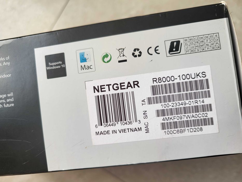 Рутер NETGEAR R8000-100UKS Nighthawk X6