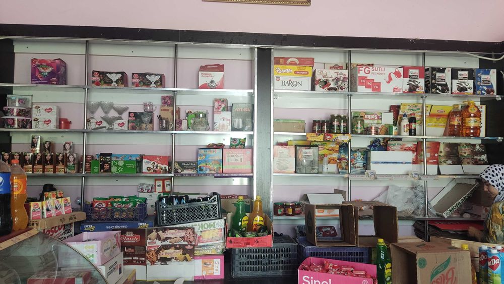 Oziq ovqat dukon uchun. Stelaj