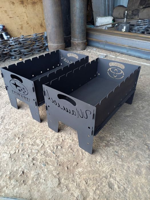 Мангал с логотипом