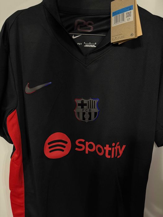 Tricou Raphinha Barcelona away negru la liga