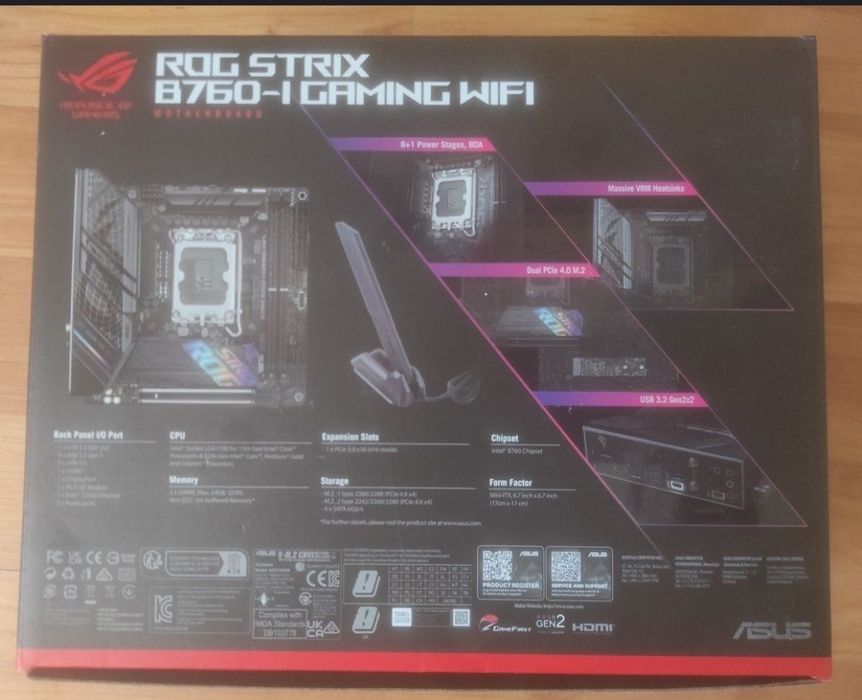 Placă de bază ASUS ROG STRIX B760-I Gaming WiFi