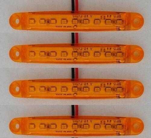 1бр. лед LED габарити с 9 диода за кола камион 12-24V , 5 цвята
