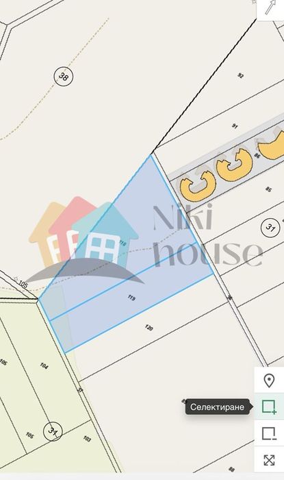 Парцел в Добрич, област-с.Рогачево площ 9499 цена 329978