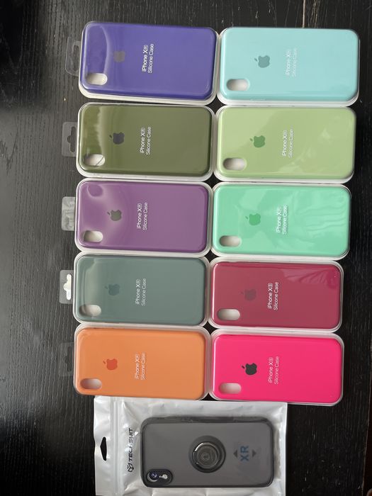 Husa din silicon cu catifea iPhone XR