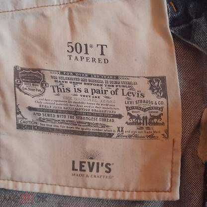 Джинсы LEVIS 501 Selvedge Denim Jeans / W29 L34